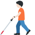 Person With White Cane Emoji Twitter