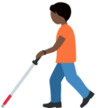 Person With White Cane Emoji Twitter