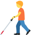 Person With White Cane Emoji Twitter