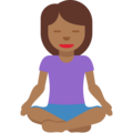 Woman In Lotus Position Emoji Twitter