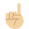 Index Pointing Up Emoji Twitter