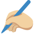 Writing Hand Emoji Twitter