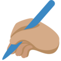 Writing Hand Emoji Twitter