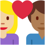 Couple With Heart Woman Man Emoji Twitter