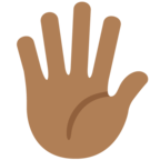 Hand With Fingers Splayed Emoji Twitter