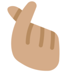 Hand With Index Finger And Thumb Crossed Emoji Twitter
