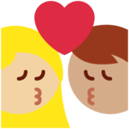 Kiss Woman Man Emoji Twitter