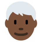 Man White Hair Emoji Twitter