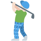 Man Golfing Emoji Twitter
