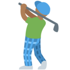 Man Golfing Emoji Twitter