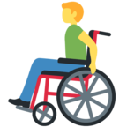 Man In Manual Wheelchair Emoji Twitter