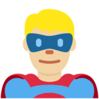 Man Superhero Emoji Twitter