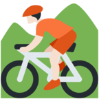 Person Mountain Biking Emoji Twitter