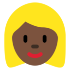 Woman Blond Hair Emoji Twitter