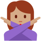 Woman Gesturing No Emoji Twitter