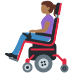 Woman In Motorized Wheelchair Emoji Twitter