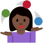 Woman Juggling Emoji Twitter