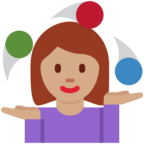 Woman Juggling Emoji Twitter
