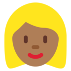 Woman Blond Hair Emoji Twitter
