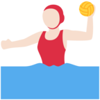 Woman Playing Water Polo Emoji Twitter