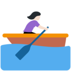 Woman Rowing Boat Emoji Twitter