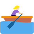 Woman Rowing Boat Emoji Twitter