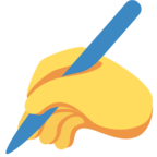 Writing Hand Emoji Twitter