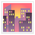 Cityscape At Dusk Emoji Whatsapp