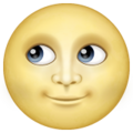 Full Moon Face Emoji Whatsapp