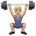 Person Lifting Weights Emoji Whatsapp