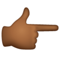 Backhand Index Pointing Right Emoji Whatsapp