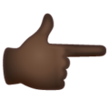 Backhand Index Pointing Right Emoji Whatsapp