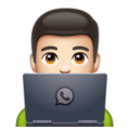 Man Technologist Emoji Whatsapp