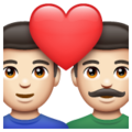 Couple With Heart Man Man Emoji Whatsapp