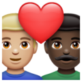 Couple With Heart Man Man Emoji Whatsapp
