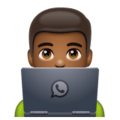 Man Technologist Emoji Whatsapp