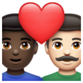 Couple With Heart Man Man Emoji Whatsapp