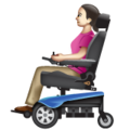 Woman In Motorized Wheelchair Emoji Whatsapp
