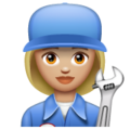 Woman Mechanic Emoji Whatsapp