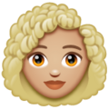 Woman Curly Hair Emoji Whatsapp
