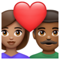 Couple With Heart Woman Man Emoji Whatsapp