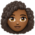 Woman Curly Hair Emoji Whatsapp