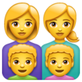 Family Woman Woman Boy Boy Emoji Whatsapp
