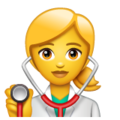 Woman Health Worker Emoji Whatsapp