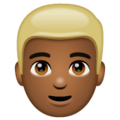 Man Blond Hair Emoji Whatsapp
