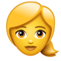 Woman Blond Hair Emoji Whatsapp