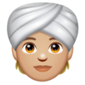 Person Wearing Turban Emoji Whatsapp