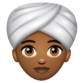 Woman Wearing Turban Emoji Whatsapp