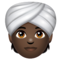Person Wearing Turban Emoji Whatsapp