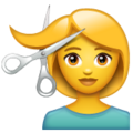 Woman Getting Haircut Emoji Whatsapp